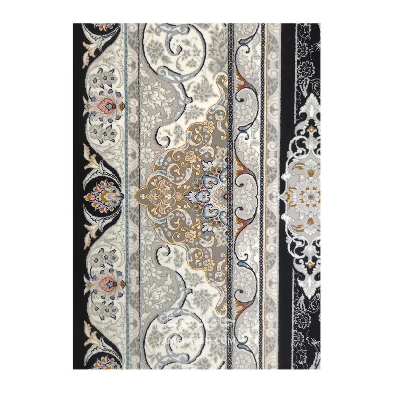 فرش مشهد لچک ترنج کد 802095 - رنگ سرمه ای - عکس شماره 7