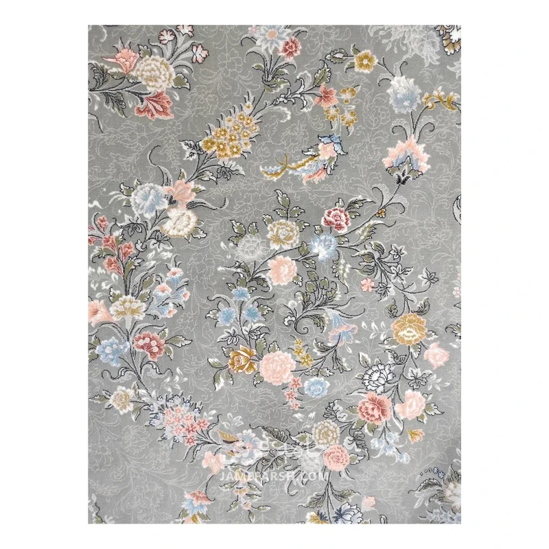 فرش مشهد لچک ترنج کد 802100 - رنگ طوسی - عکس شماره 4