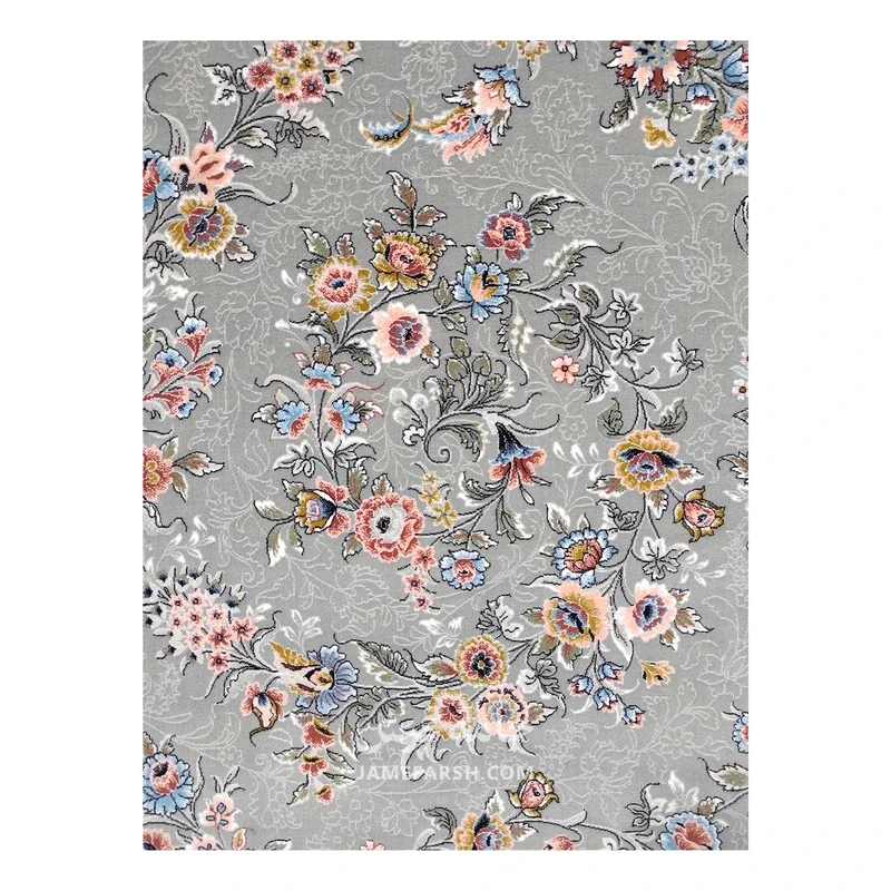 فرش مشهد افشان کد 802113 - رنگ طوسی - عکس شماره 4