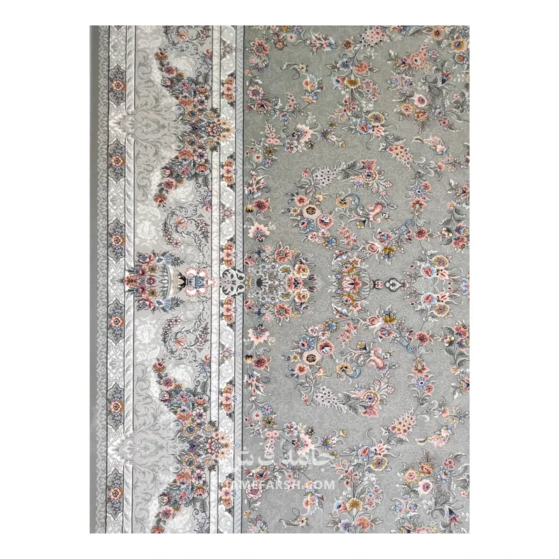 فرش مشهد افشان کد 802113 - رنگ طوسی - عکس شماره 6