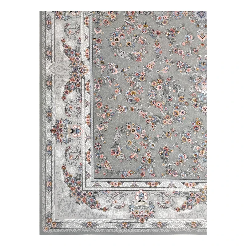 فرش مشهد افشان کد 802113 - رنگ طوسی - عکس شماره 7