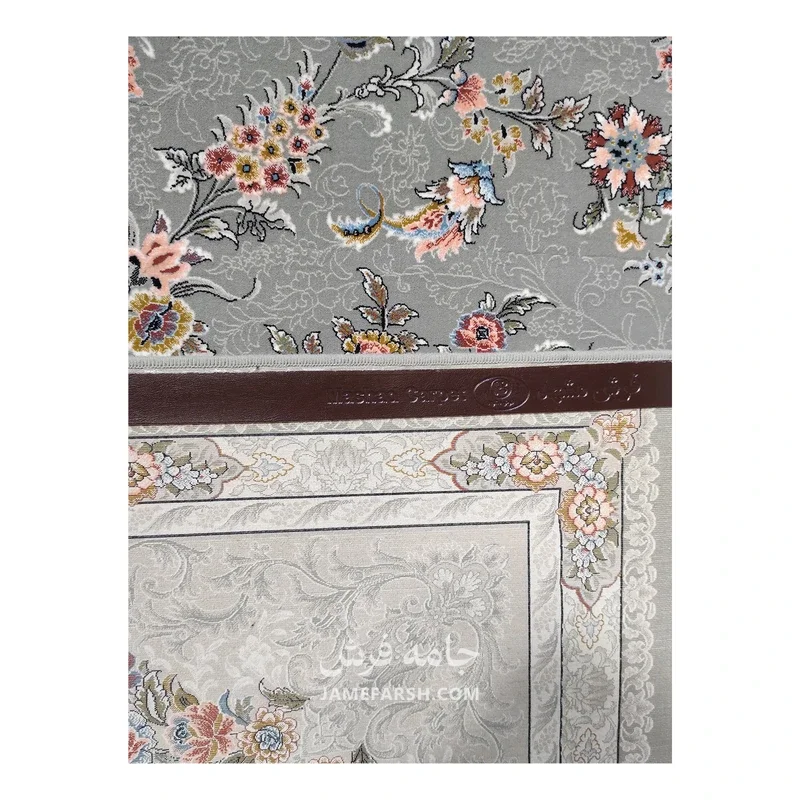 فرش مشهد افشان کد 802113 - رنگ طوسی - عکس شماره 8