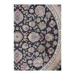 فرش مشهد افشان کد 802125 - رنگ سرمه ای - عکس شماره 5