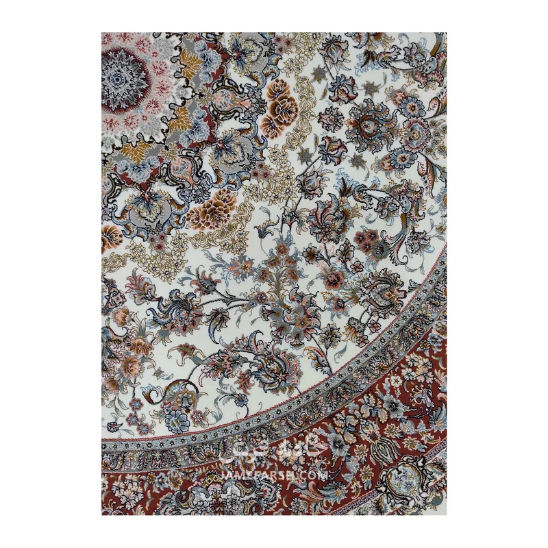 فرش مشهد تبریز کد 802280 - رنگ کرم - عکس شماره 3