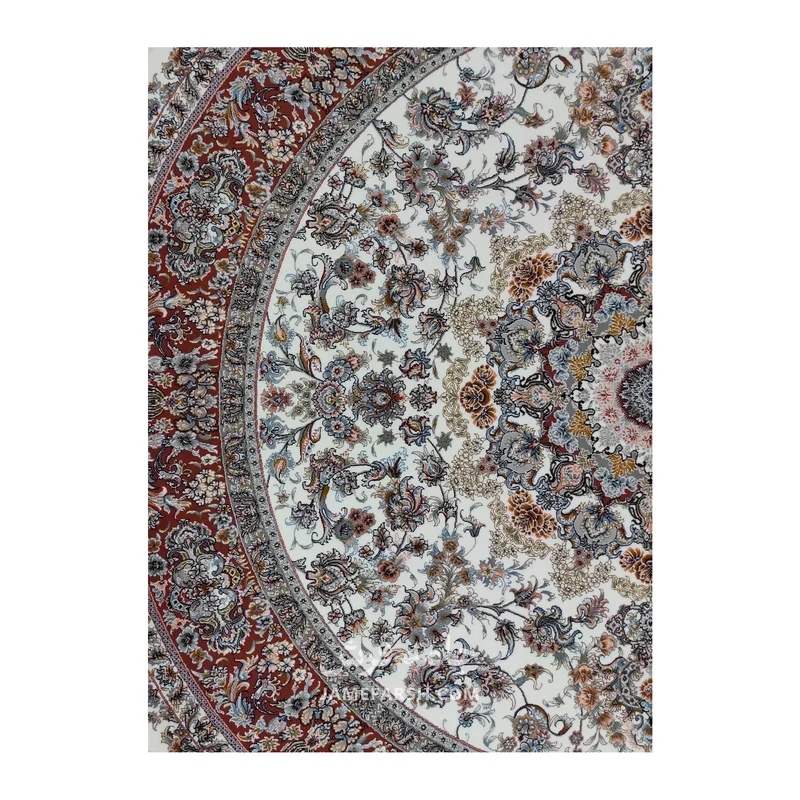 فرش مشهد تبریز کد 802280 - رنگ کرم - عکس شماره 5