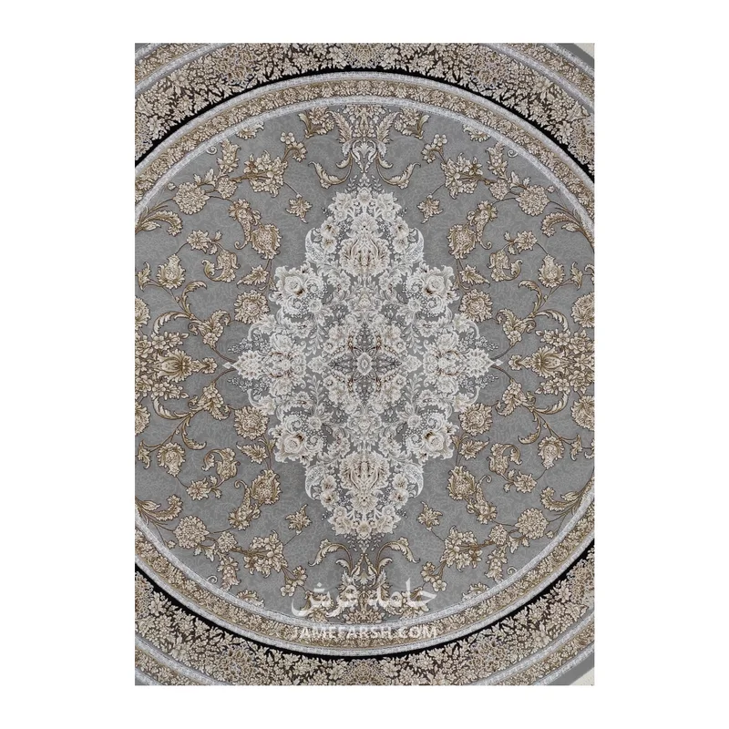 فرش مشهد مدرن کد 803517 - رنگ فیلی - عکس شماره 2