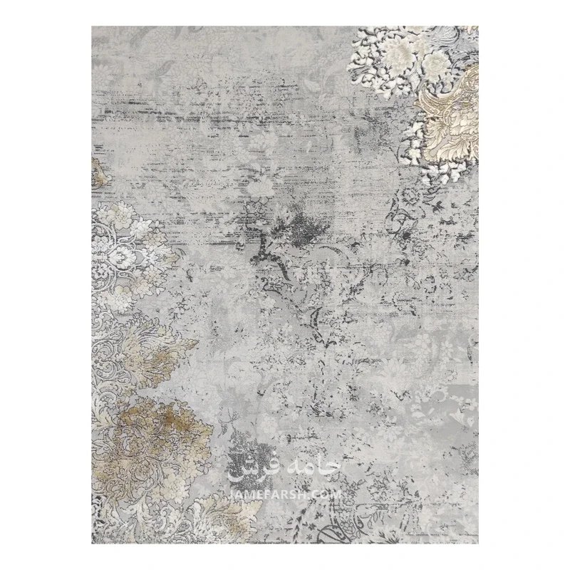 فرش مشهد نئو کلاسیک کد 803595 - رنگ سرمه ای - عکس شماره 3