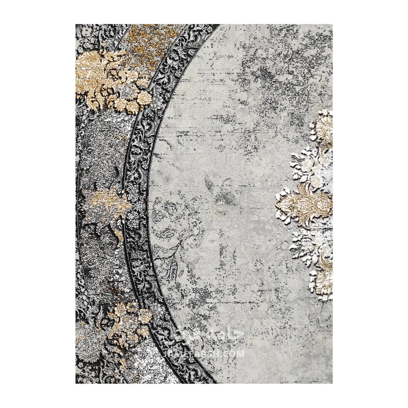 فرش مشهد نئو کلاسیک کد 803595 - رنگ سرمه ای - عکس شماره 5