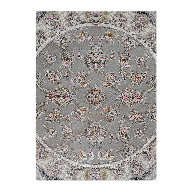 فرش مشهد افشان کد 803606 - رنگ فیلی - عکس شماره 2