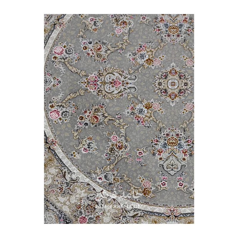 فرش مشهد افشان کد 803606 - رنگ فیلی - عکس شماره 3