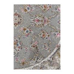 فرش مشهد افشان کد 803606 - رنگ فیلی - عکس شماره 4