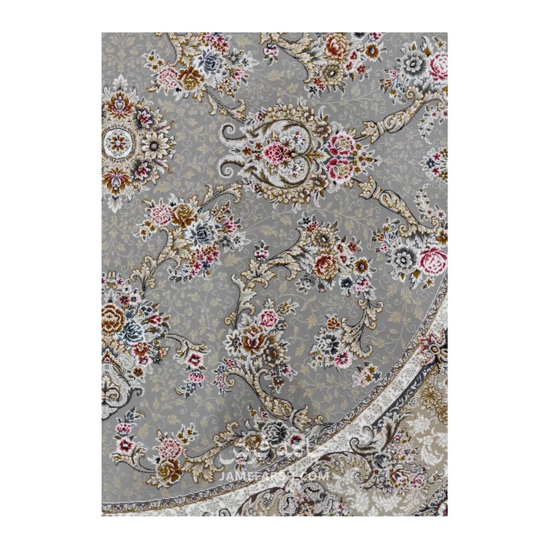 فرش مشهد افشان کد 803606 - رنگ فیلی - عکس شماره 4