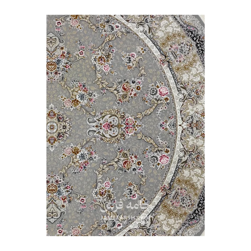 فرش مشهد افشان کد 803606 - رنگ فیلی - عکس شماره 5