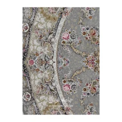 فرش مشهد افشان کد 803606 - رنگ فیلی - عکس شماره 6