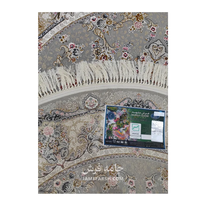فرش مشهد افشان کد 803606 - رنگ فیلی - عکس شماره 7