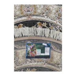 فرش مشهد افشان کد 803606 - رنگ زغال سنگی - عکس شماره 6