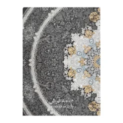 فرش مشهد وینتیج کد 806002 - رنگ زغال سنگی - عکس شماره 5