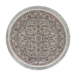 فرش مشهد افشان کد 813001 - رنگ کرم - عکس شماره 1