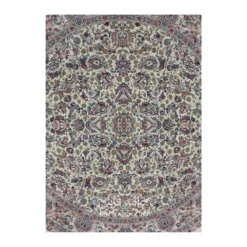 فرش مشهد افشان کد 813001 - رنگ کرم - عکس شماره 2