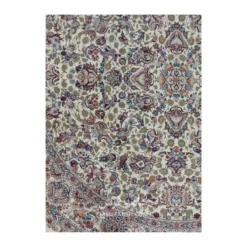 فرش مشهد افشان کد 813001 - رنگ کرم - عکس شماره 3