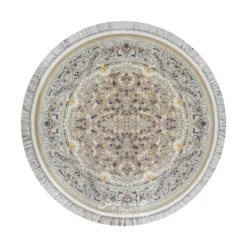 فرش مشهد افشان کد 813012 - رنگ بژ - عکس شماره 1