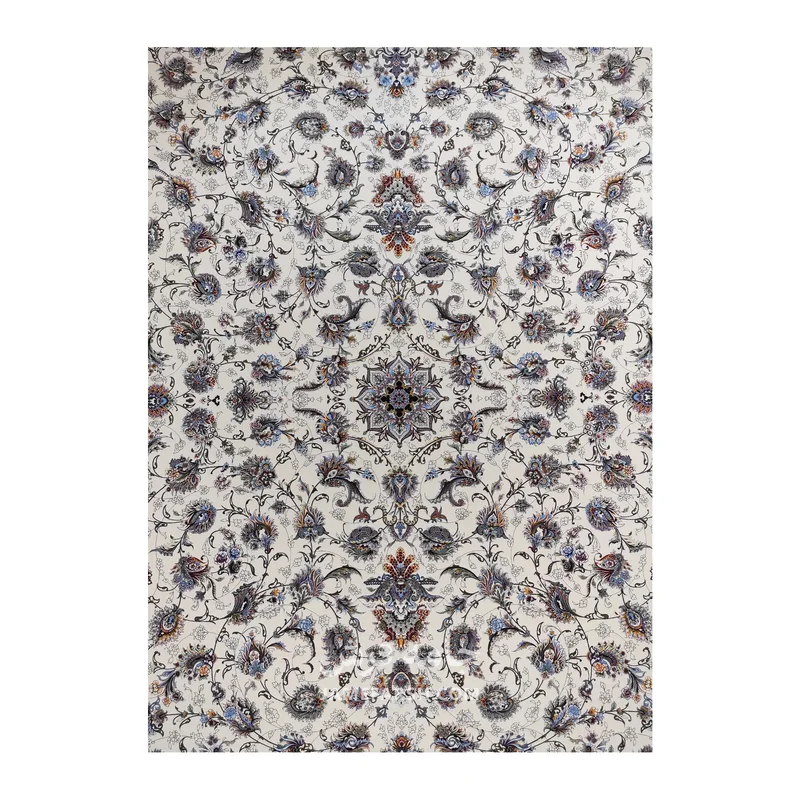 فرش مشهد افشان کد 815059 - رنگ کرم - عکس شماره 2