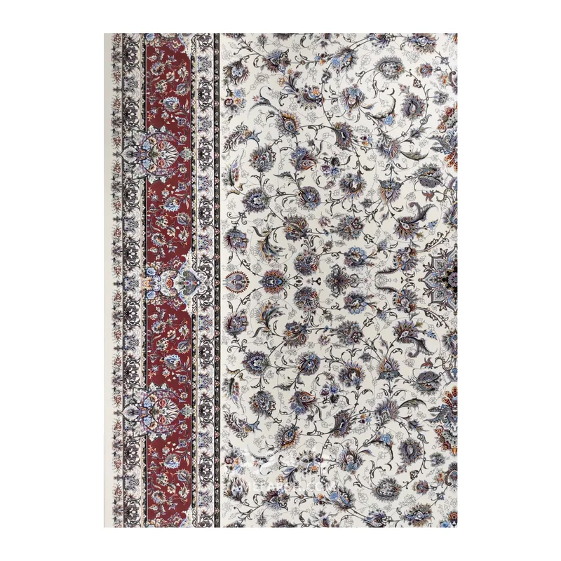 فرش مشهد افشان کد 815059 - رنگ کرم - عکس شماره 6