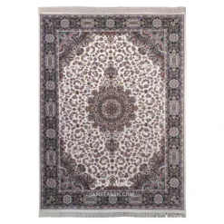 فرش مشهد تبریز کد 815082 - رنگ کرم - عکس شماره 1