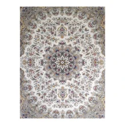 فرش مشهد لچک ترنج کد 817255 - رنگ موشی - عکس شماره 2