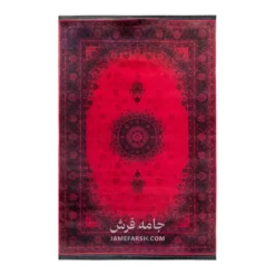 فرش مشهد بلوچی کد 871313 - رنگ لاکی - عکس شماره 1