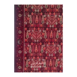 فرش مشهد درختی کد 871374 - رنگ عنابی - عکس شماره 4