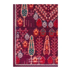 فرش مشهد درختی کد 871374 - رنگ عنابی - عکس شماره 6