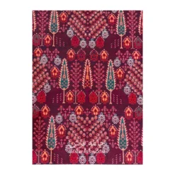 فرش مشهد درختی کد 871374 - رنگ عنابی - عکس شماره 7