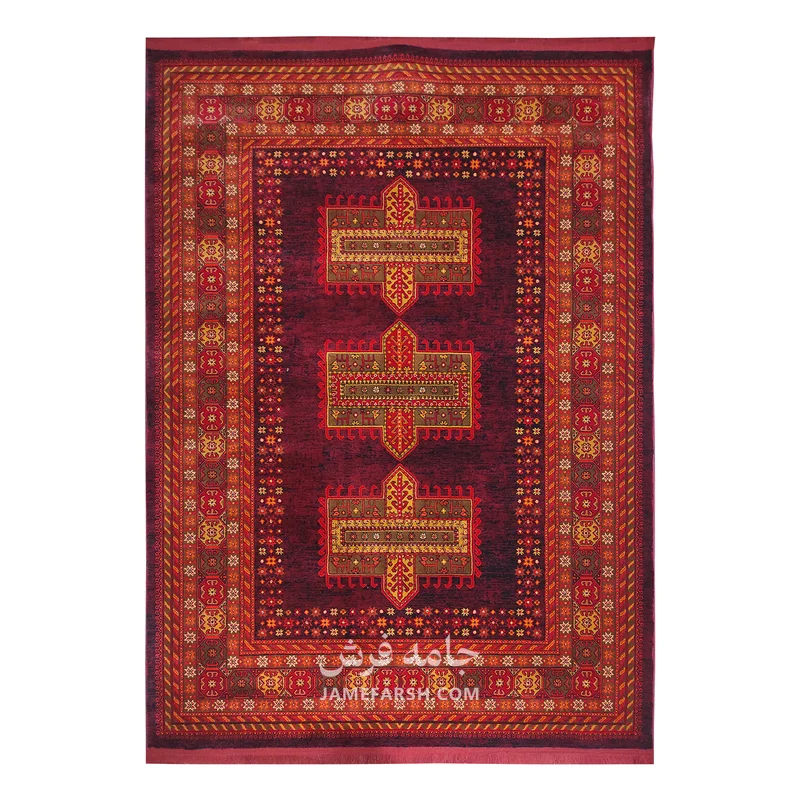 فرش بزرگمهر بلوچی کد 78005 - رنگ سرمه ای - عکس شماره 1