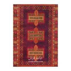 فرش بزرگمهر بلوچی کد 78005 - رنگ سرمه ای - عکس شماره 2