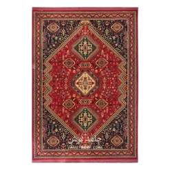 فرش بزرگمهر بلوچی کد 78149 - رنگ لاکی - عکس شماره 1