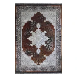 فرش مشهد هریس کد 803304 - رنگ آجری - عکس شماره 1