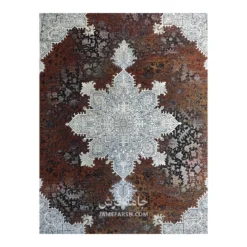 فرش مشهد هریس کد 803304 - رنگ آجری - عکس شماره 2