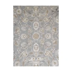 فرش مشهد افشان کد 803594 - رنگ فیلی - عکس شماره 2