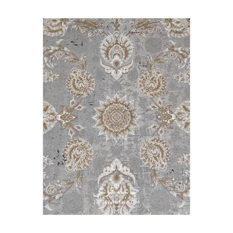 فرش مشهد افشان کد 803594 - رنگ فیلی - عکس شماره 3