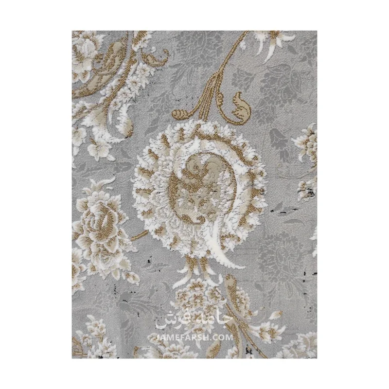 فرش مشهد افشان کد 803594 - رنگ فیلی - عکس شماره 5