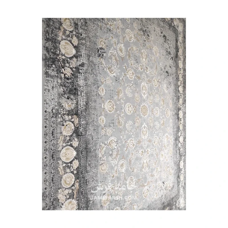 فرش مشهد افشان کد 803594 - رنگ فیلی - عکس شماره 8