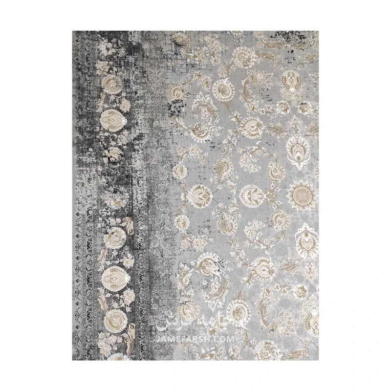 فرش مشهد افشان کد 803594 - رنگ فیلی - عکس شماره 9