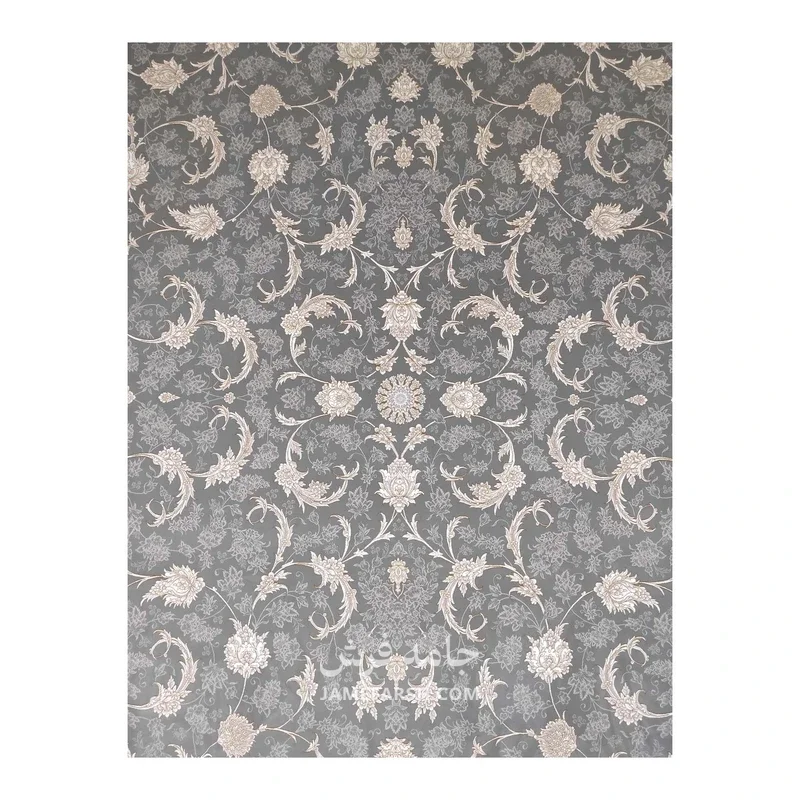 فرش مشهد افشان کد 806004 - رنگ طوسی - عکس شماره 2