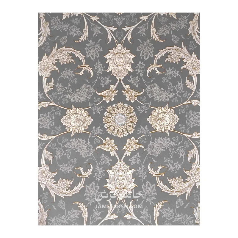 فرش مشهد افشان کد 806004 - رنگ طوسی - عکس شماره 3