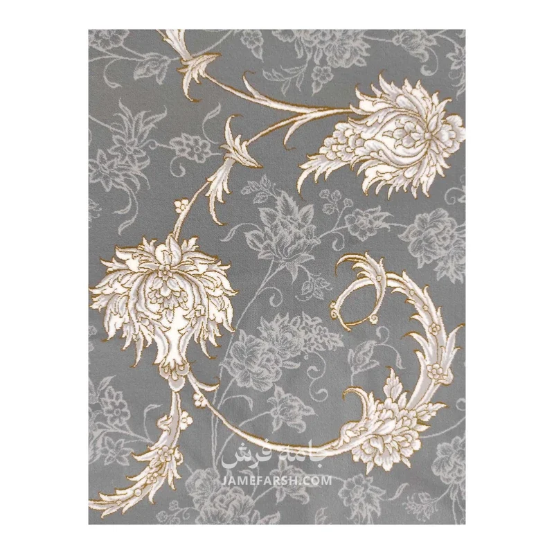 فرش مشهد افشان کد 806004 - رنگ طوسی - عکس شماره 4