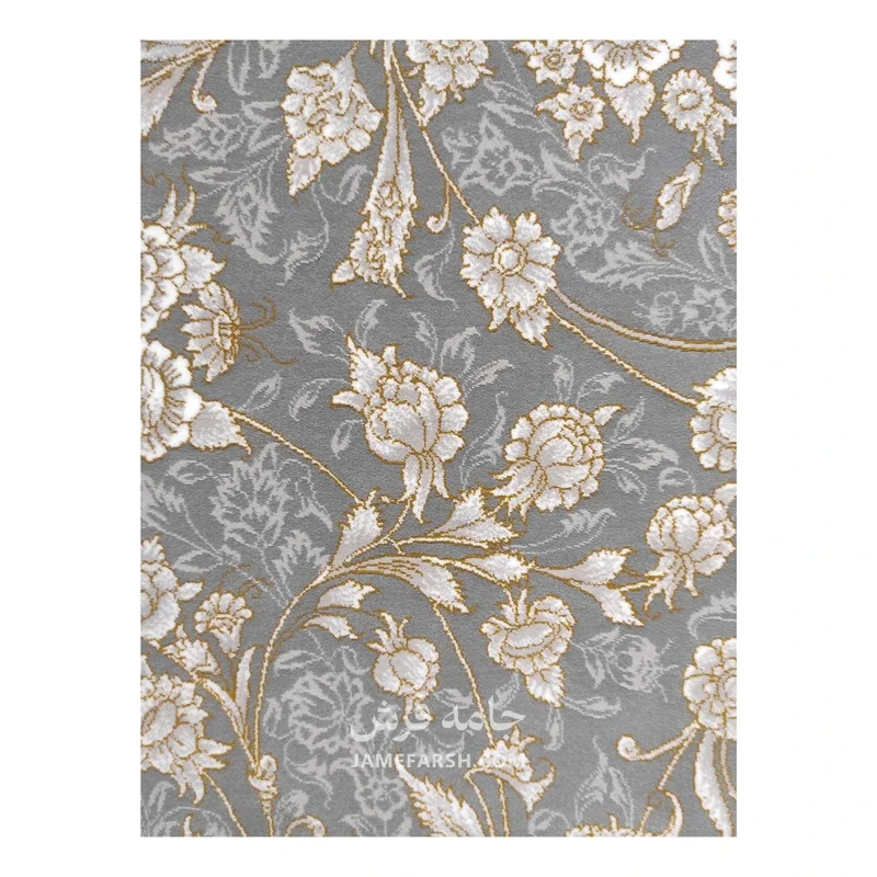 فرش مشهد افشان کد 806021 - رنگ طوسی - عکس شماره 5