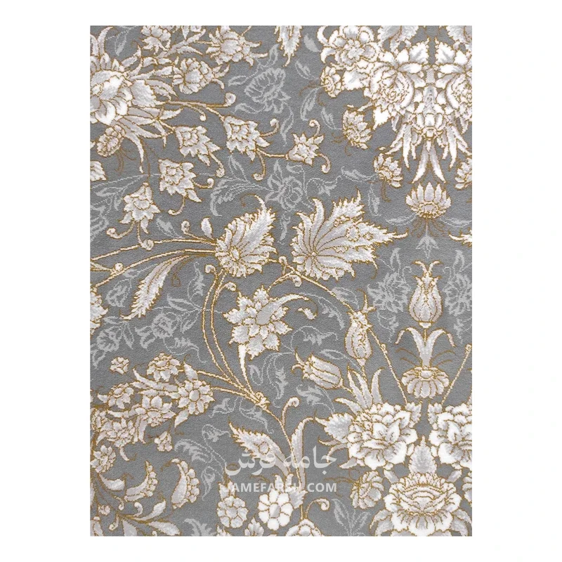 فرش مشهد افشان کد 806021 - رنگ طوسی - عکس شماره 6