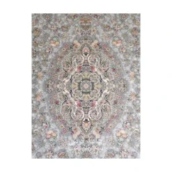 فرش مشهد لچک ترنج کد 815011 - رنگ فیلی - عکس شماره 2