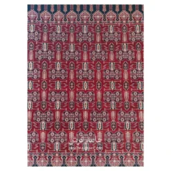 فرش مشهد بلوچی کد 871345 - رنگ لاکی - عکس شماره 2